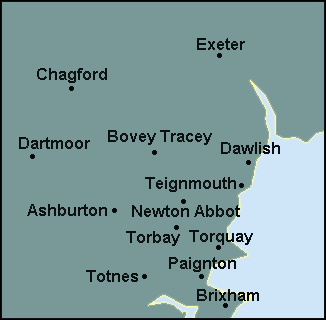 Devon: Paignton, Torquay Լܱߵ map
