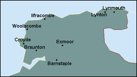 Devon: Barnstaple Լܱߵ map