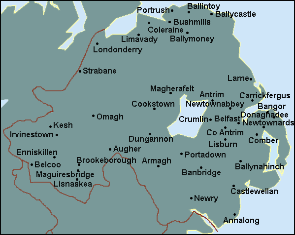 Northern Ireland: Belfast Լܱߵ map