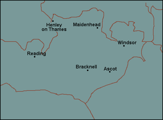 Berkshire: Reading, Maidenhead Լܱߵ map
