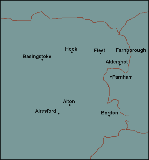 Hampshire: Basingstoke Լܱߵ map