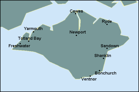 Isle of Wight map